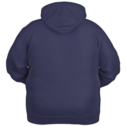 Medium-Dark Fully-Muted Indigo Hoodie PLUS (PUI2-FM-MD) - Ghost Back PLUS