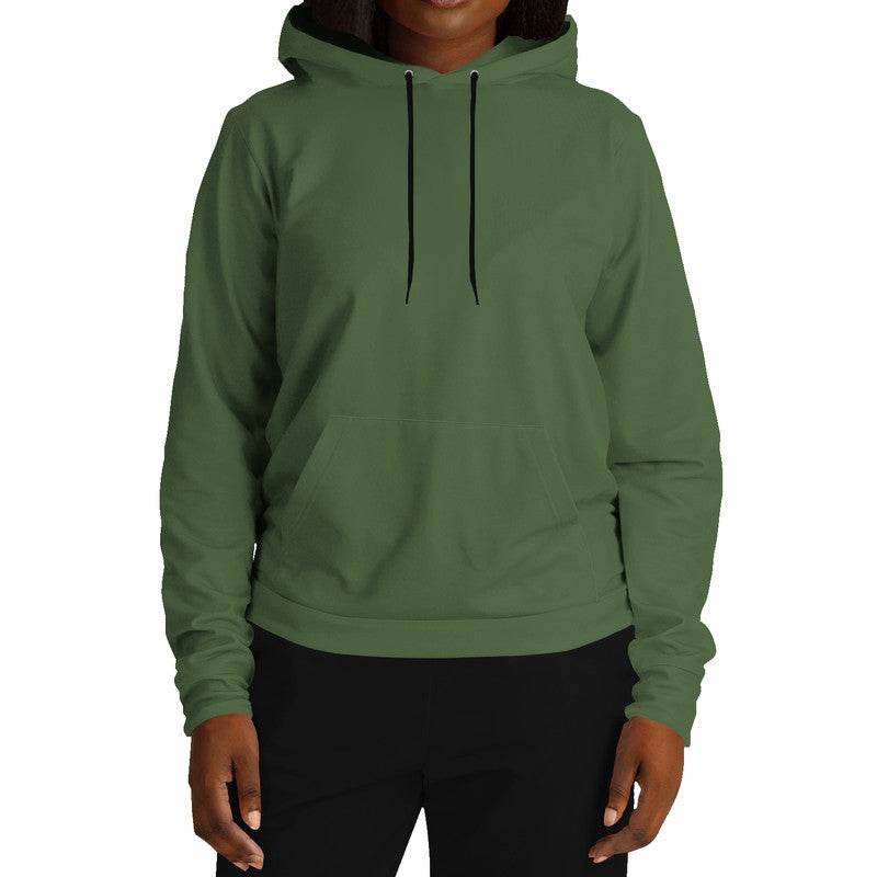 Medium-Dark Fully-Muted Lime Hoodie (GL2-FM-MD) - Woman Front