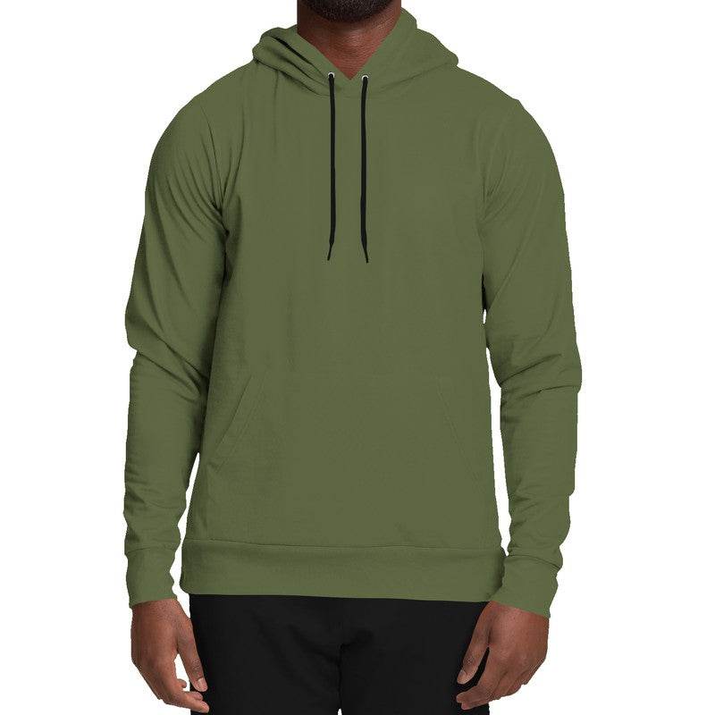 Medium-Dark Fully-Muted Lime Hoodie (L-FM-MD) - Man Front
