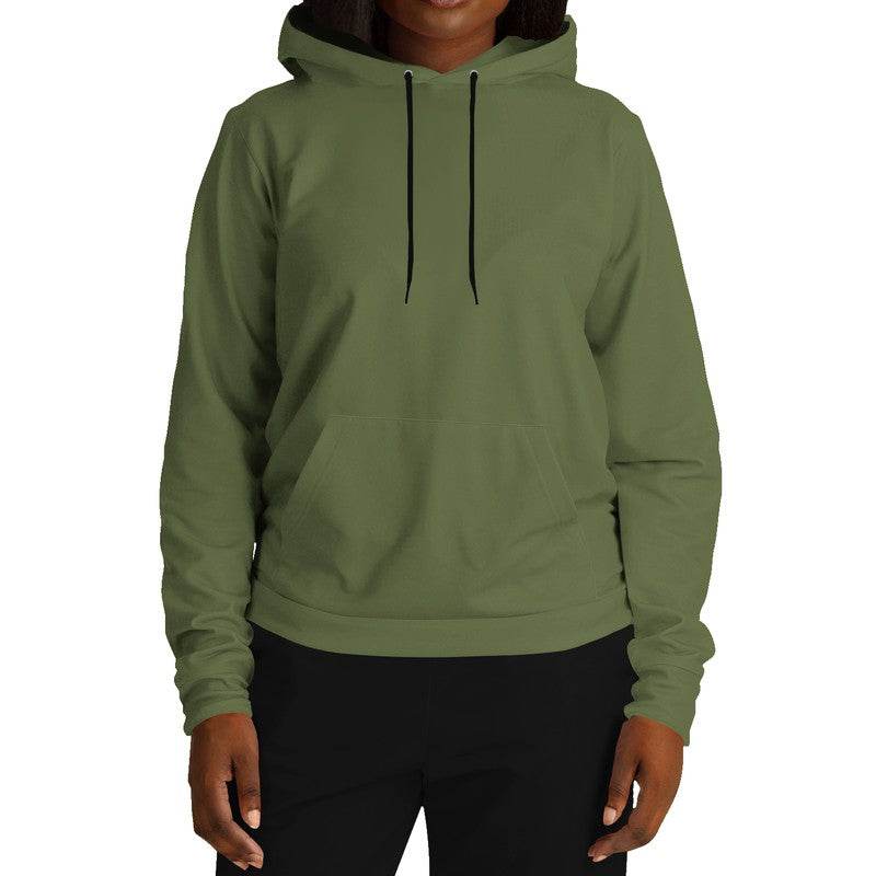 Medium-Dark Fully-Muted Lime Hoodie (L-FM-MD) - Woman Front