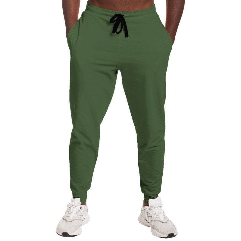 Medium-Dark Fully-Muted Lime Joggers (GL2-FM-MD) - Man Front