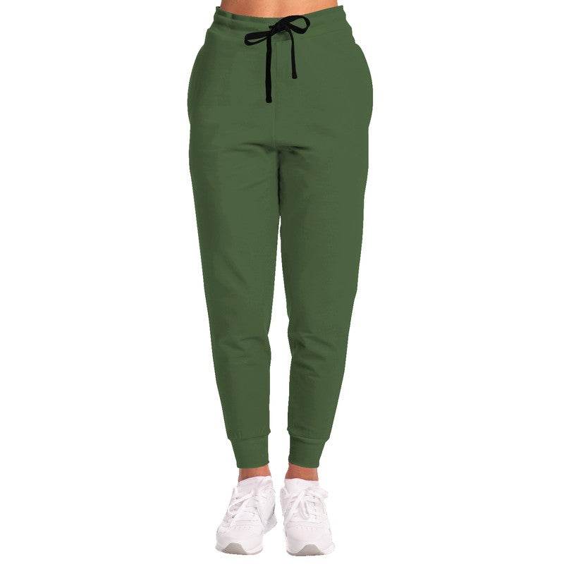 Medium-Dark Fully-Muted Lime Joggers (GL2-FM-MD) - Woman Front