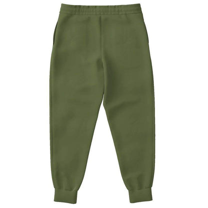 Medium-Dark Fully-Muted Lime Joggers (L-FM-MD) - Back
