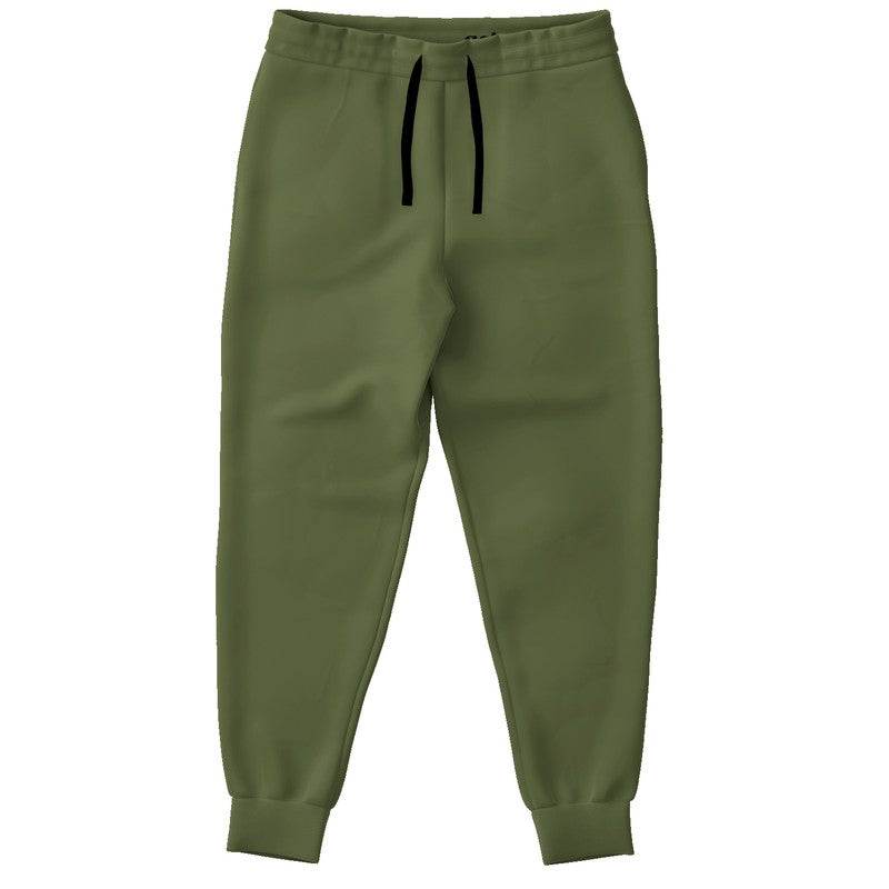 Medium-Dark Fully-Muted Lime Joggers (L-FM-MD) - Front