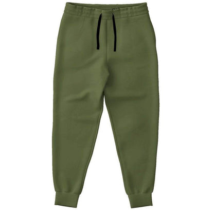 Medium-Dark Fully-Muted Lime Joggers (L-FM-MD) - Front
