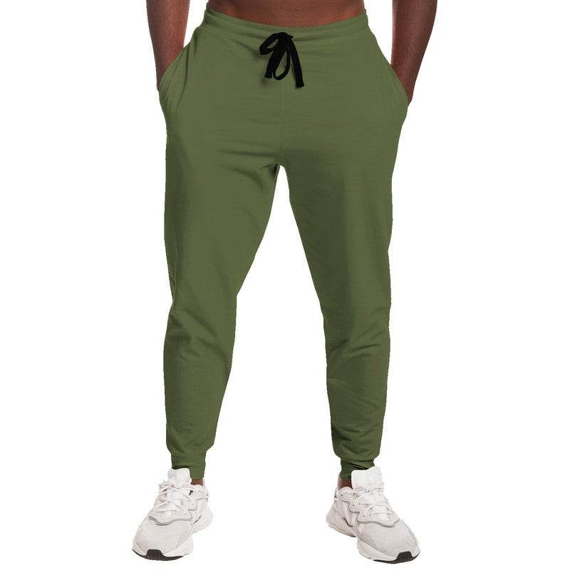 Medium-Dark Fully-Muted Lime Joggers (L-FM-MD) - Man Front
