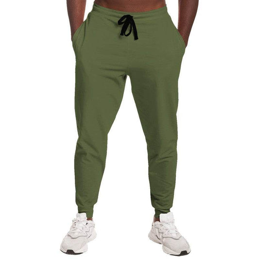 Medium-Dark Fully-Muted Lime Joggers (L-FM-MD) - Man Front