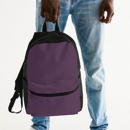 Medium-Dark Fully-Muted Magenta Canvas Backpack (M-FM-MD) - Man Holding
