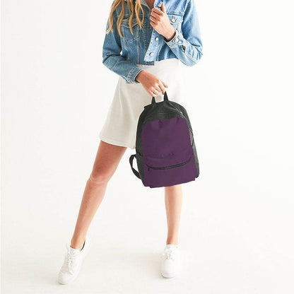 Medium-Dark Fully-Muted Magenta Canvas Backpack (M-FM-MD) - Woman