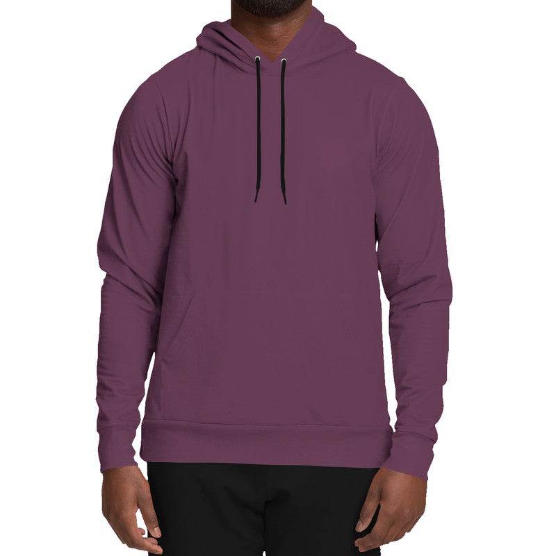 Medium-Dark Fully-Muted Magenta Hoodie (PIM2-FM-MD) - Man Front