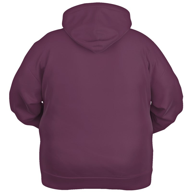 Medium-Dark Fully-Muted Magenta Hoodie PLUS (PIM2-FM-MD) - Ghost Back PLUS
