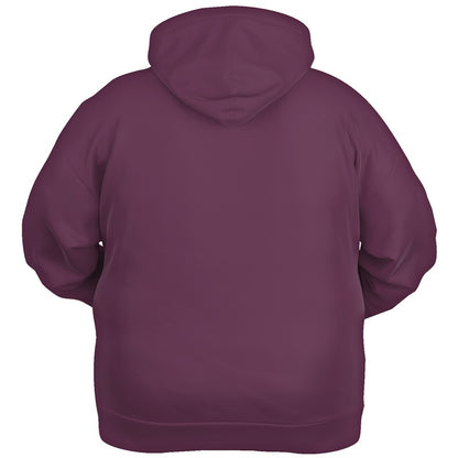 Medium-Dark Fully-Muted Magenta Hoodie PLUS (PIM2-FM-MD) - Ghost Back PLUS