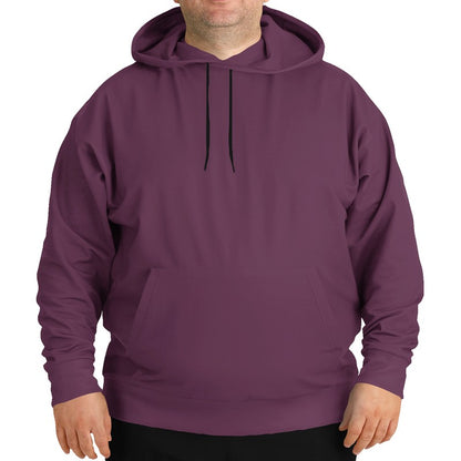 Medium-Dark Fully-Muted Magenta Hoodie PLUS (PIM2-FM-MD) - Man Front PLUS