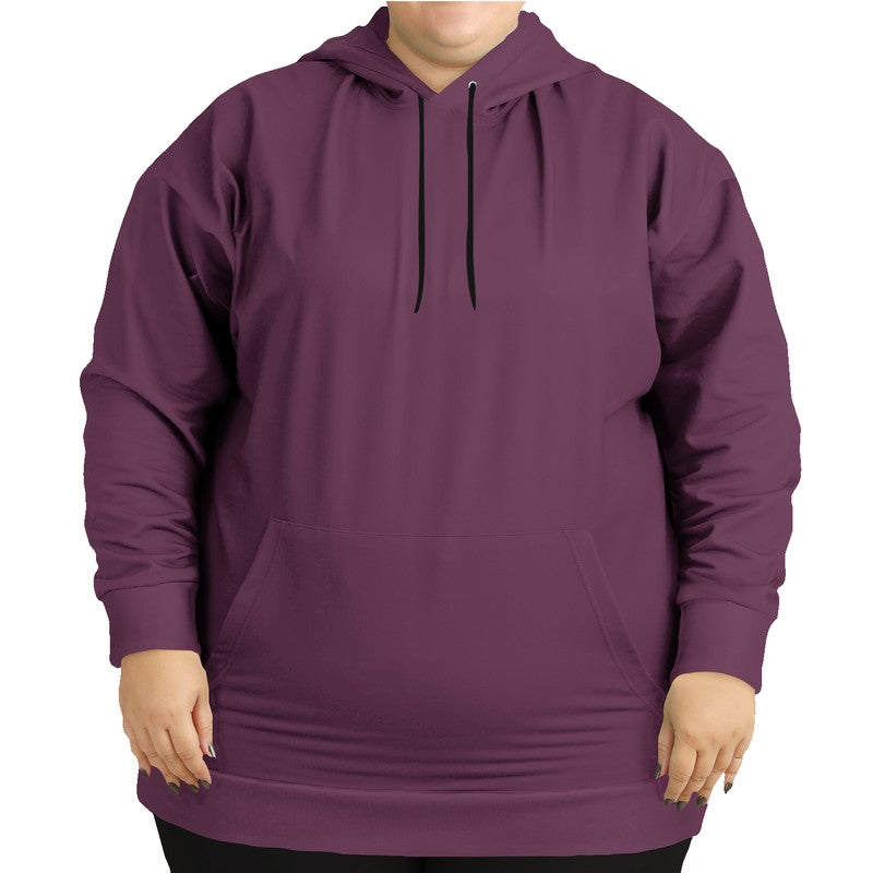 Medium-Dark Fully-Muted Magenta Hoodie PLUS (PIM2-FM-MD) - Woman Front PLUS