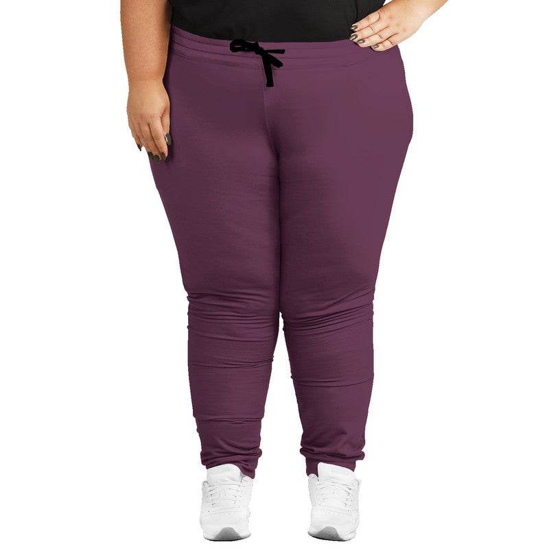 Medium-Dark Fully-Muted Magenta Joggers PLUS (PIM2-FM-MD) - Woman Front PLUS