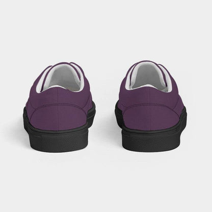 Medium-Dark Fully-Muted Magenta Men's Canvas Sneakers (M-FM-MD) - Back