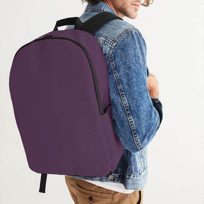 Medium-Dark Fully-Muted Magenta Waterproof Backpack (M-FM-MD) - Man CloseUp