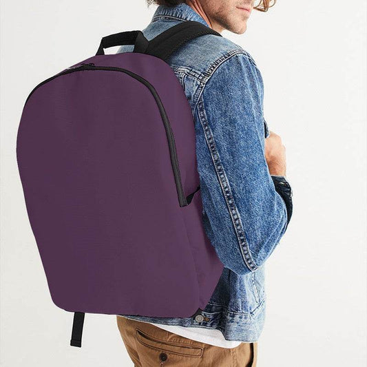 Medium-Dark Fully-Muted Magenta Waterproof Backpack (M-FM-MD) - Man CloseUp