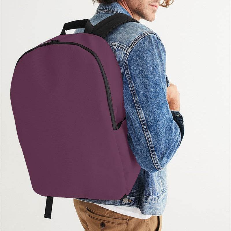 Medium-Dark Fully-Muted Magenta Waterproof Backpack (PIM2-FM-MD) - Man CloseUp