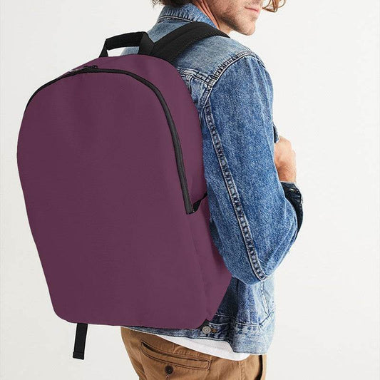 Medium-Dark Fully-Muted Magenta Waterproof Backpack (PIM2-FM-MD) - Man CloseUp