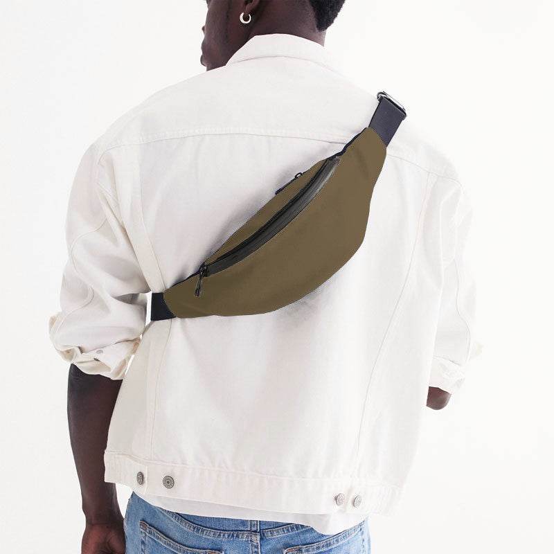 Medium-Dark Fully-Muted Orange Belt Bag (YO2-FM-MD) - Man Back