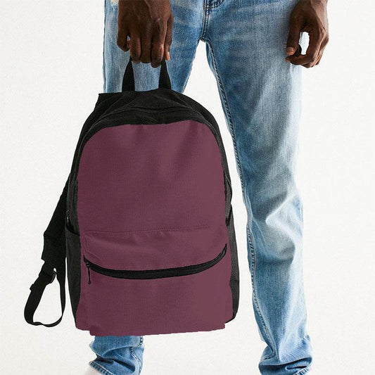 Medium-Dark Fully-Muted Pink Canvas Backpack (PI-FM-MD) - Man Holding