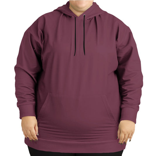 Medium-Dark Fully-Muted Pink Hoodie PLUS (PI-FM-MD) - Woman Front PLUS