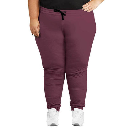Medium-Dark Fully-Muted Pink Joggers PLUS (PI-FM-MD) - Woman Front PLUS