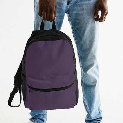 Medium-Dark Fully-Muted Purple Canvas Backpack (MPU2-FM-MD) - Man Holding