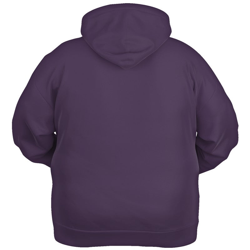 Medium-Dark Fully-Muted Purple Hoodie PLUS (MPU2-FM-MD) - Ghost Back PLUS