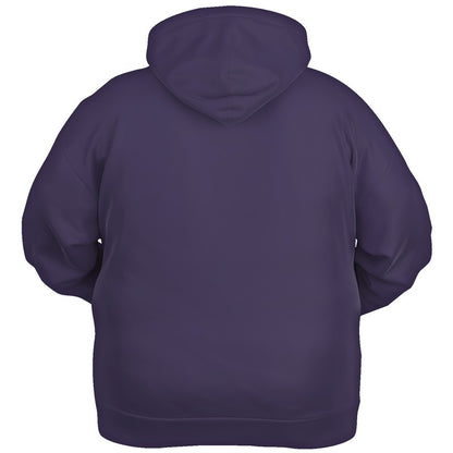 Medium-Dark Fully-Muted Purple Hoodie PLUS (PU-FM-MD) - Ghost Back PLUS