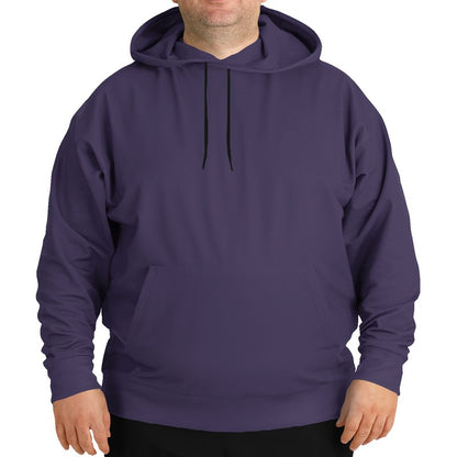 Medium-Dark Fully-Muted Purple Hoodie PLUS (PU-FM-MD) - Man Front PLUS