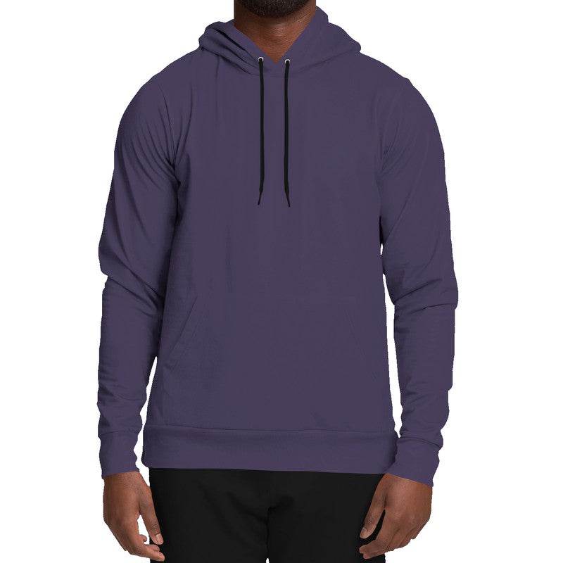 Medium-Dark Fully-Muted Purple Hoodie (PU-FM-MD) - Man Front