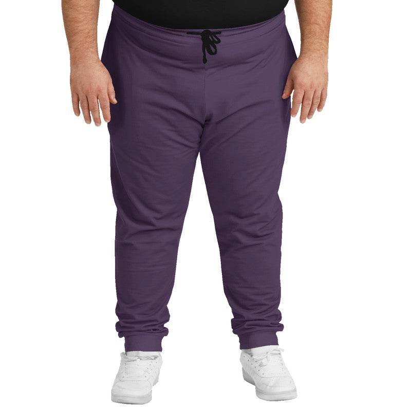 Medium-Dark Fully-Muted Purple Joggers PLUS (MPU2-FM-MD) - Man Front PLUS