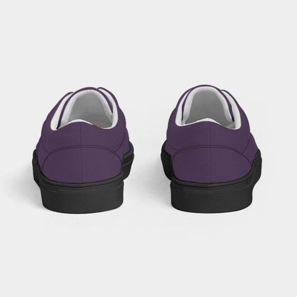 Medium-Dark Fully-Muted Purple Men's Canvas Sneakers (MPU2-FM-MD) - Back