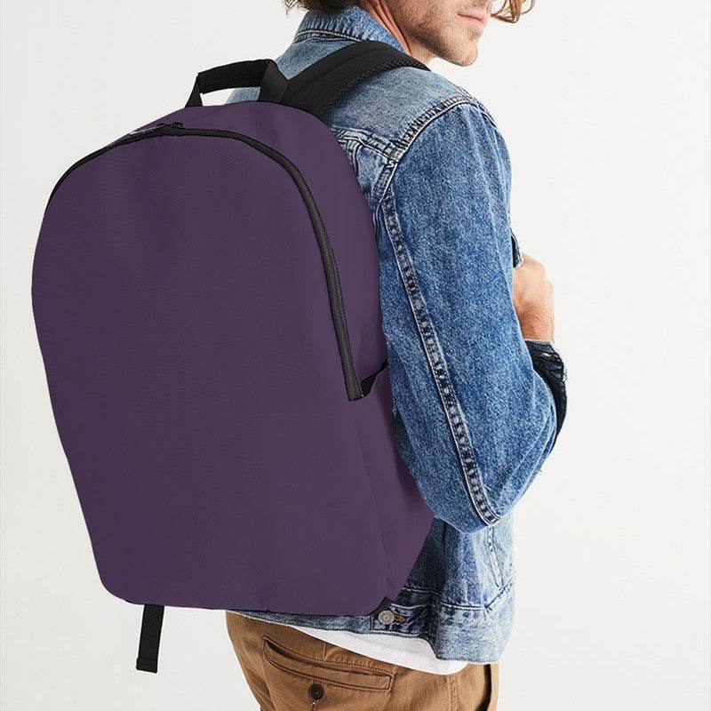 Medium-Dark Fully-Muted Purple Waterproof Backpack (MPU2-FM-MD) - Man CloseUp