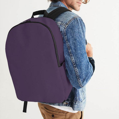Medium-Dark Fully-Muted Purple Waterproof Backpack (MPU2-FM-MD) - Man CloseUp