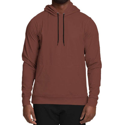 Medium-Dark Fully-Muted Red Hoodie (R-FM-MD) - Man Front