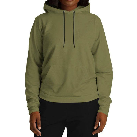 Medium-Dark Fully-Muted Yellow Hoodie (LY2-FM-MD) - Woman Front