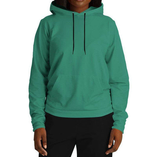 Medium-Dark Medium Blue-Green Hoodie (BGG1-ME-MD) - Woman Front