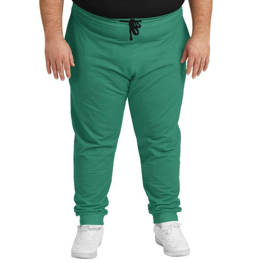 Medium-Dark Medium Blue-Green Joggers PLUS (BGG1-ME-MD) - Man Front PLUS