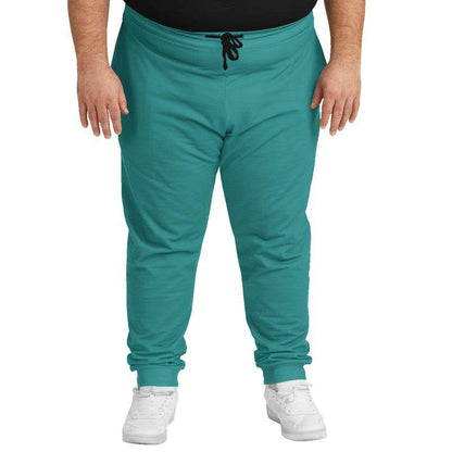 Medium-Dark Medium Blue-Green Joggers PLUS (CBG2-ME-MD) - Man Front PLUS