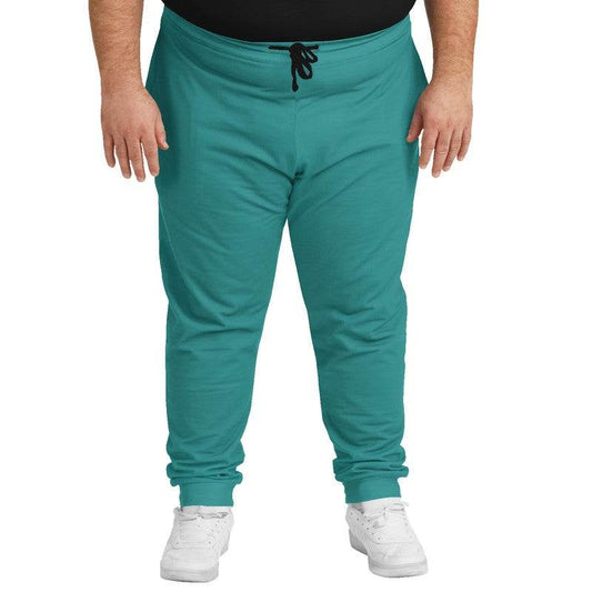 Medium-Dark Medium Blue-Green Joggers PLUS (CBG2-ME-MD) - Man Front PLUS