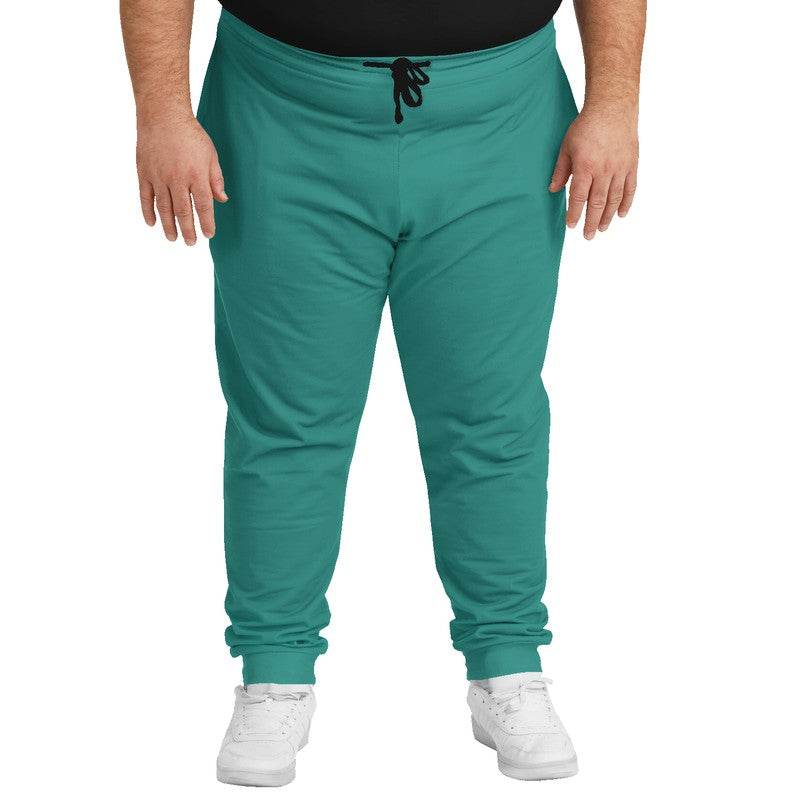 Medium-Dark Medium Blue-Green Joggers PLUS (CBG3-ME-MD) - Man Front PLUS