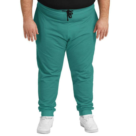 Medium-Dark Medium Blue-Green Joggers PLUS (CBG3-ME-MD) - Man Front PLUS