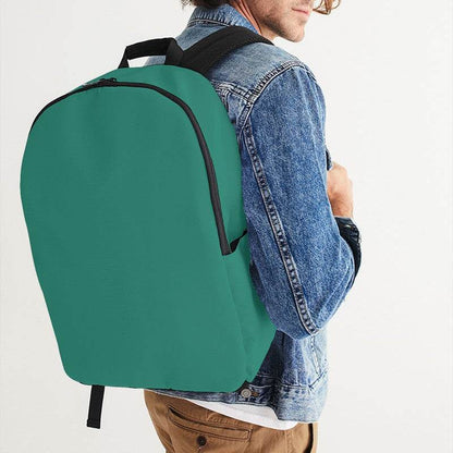 Medium-Dark Medium Blue-Green Waterproof Backpack (BG-ME-MD) - Man CloseUp
