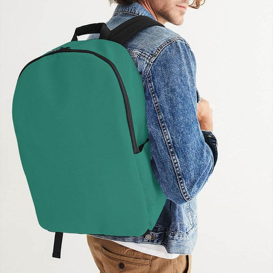 Medium-Dark Medium Blue-Green Waterproof Backpack (BG-ME-MD) - Man CloseUp