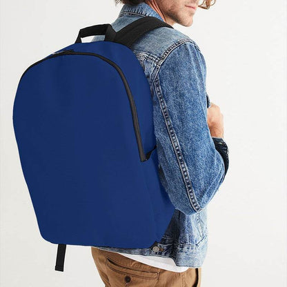 Medium-Dark Medium Blue Waterproof Backpack (IB1-ME-MD) - Man CloseUp