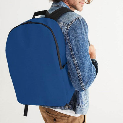 Medium-Dark Medium Blue Waterproof Backpack (IB2-ME-MD) - Man CloseUp
