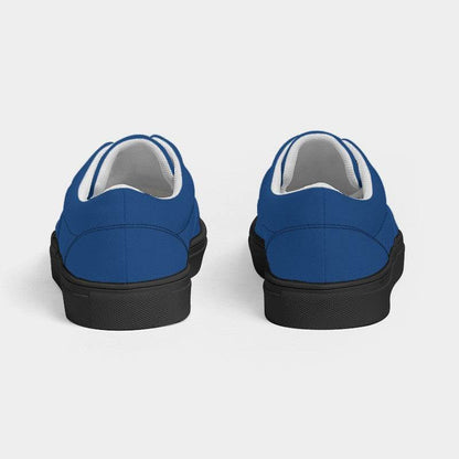 Medium-Dark Medium Blue Women's Canvas Sneakers (IB2-ME-MD) - Back